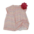 1960s Inspired Pink Broderie Anglaise A Line girls dress