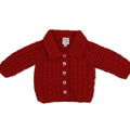 Hand Knitted Basket Weave Pattern Cardigan - ONE ONLY
