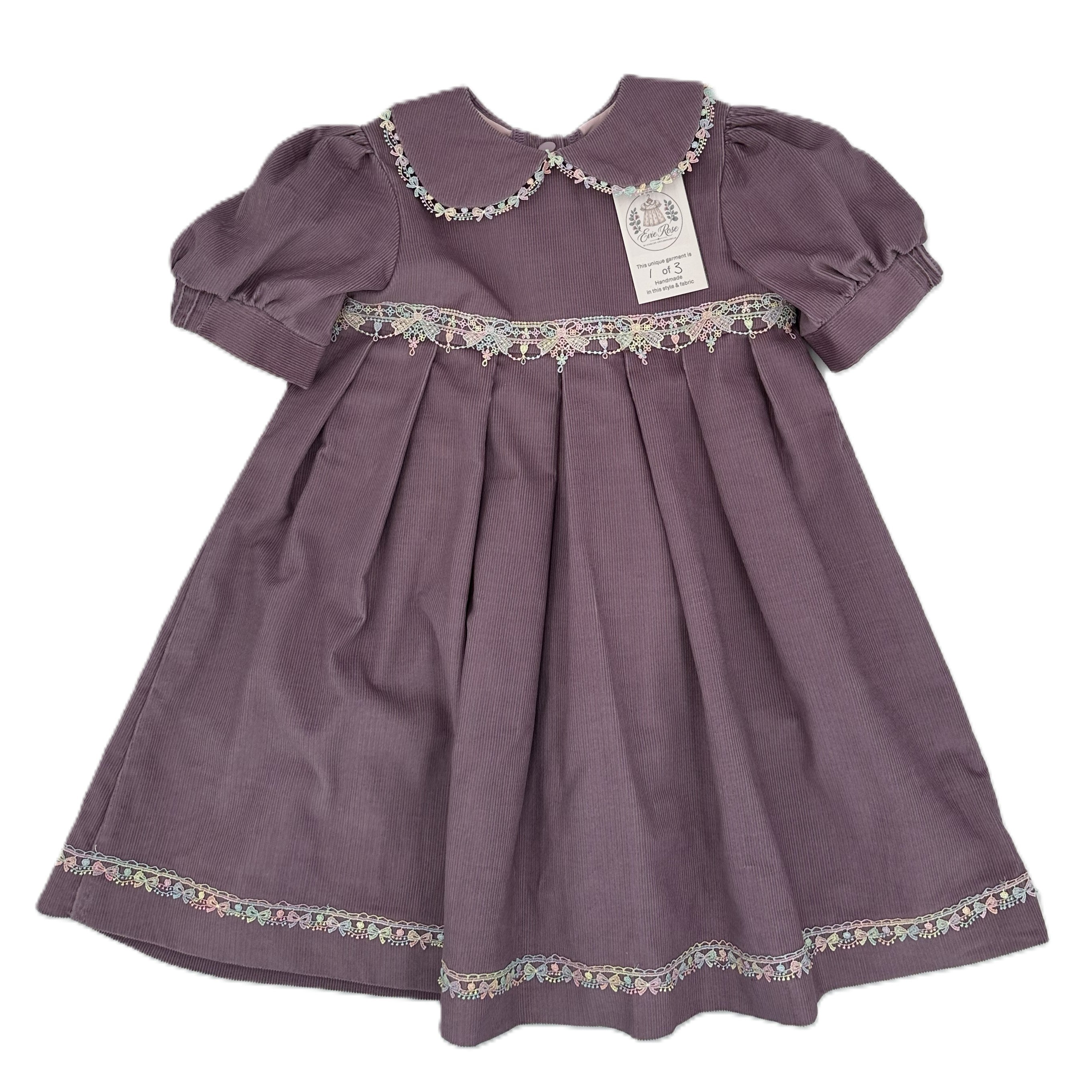 Corduroy Dress Mauve - Bessie