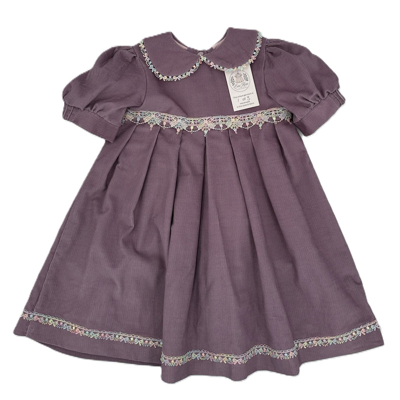 Corduroy Dress Mauve - Bessie