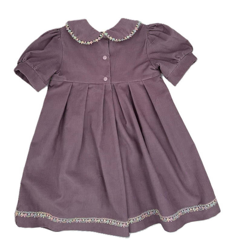 Corduroy Dress Mauve - Bessie