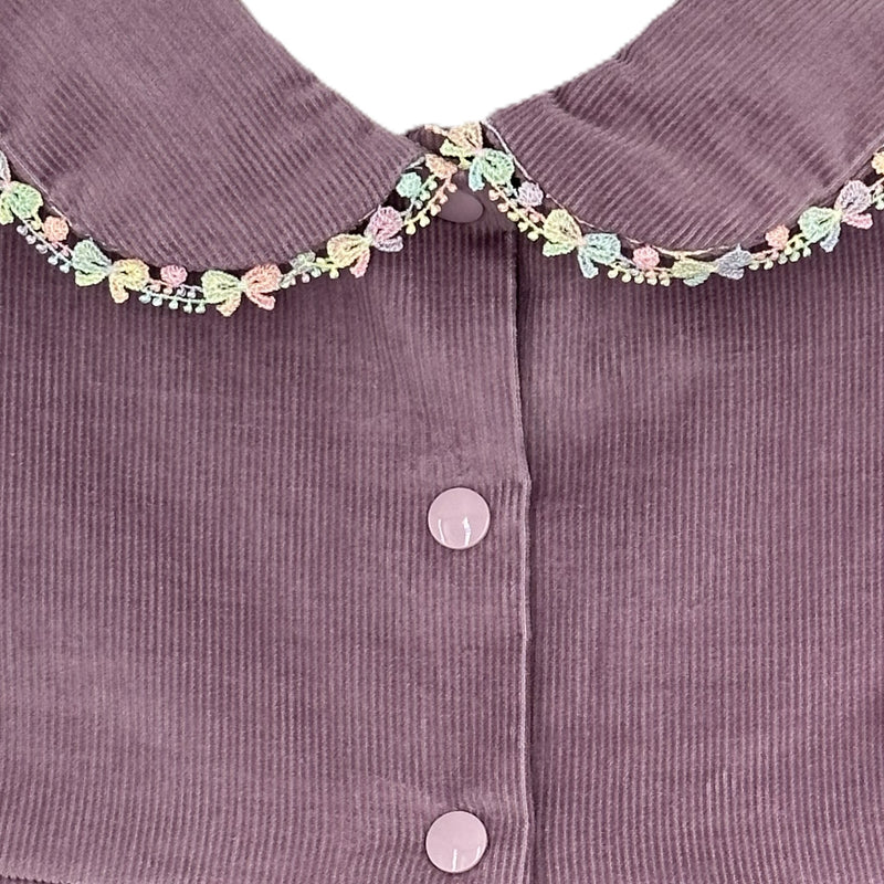 Corduroy Dress Mauve - Bessie