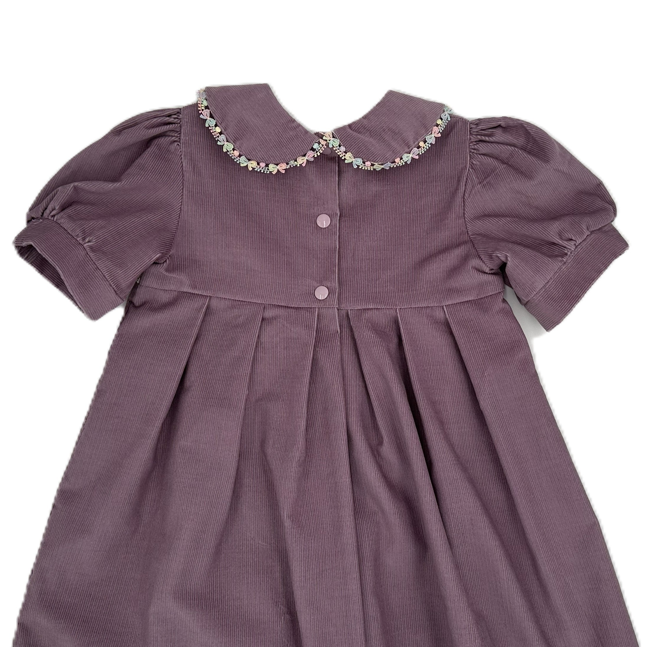 Corduroy Dress Mauve - Bessie