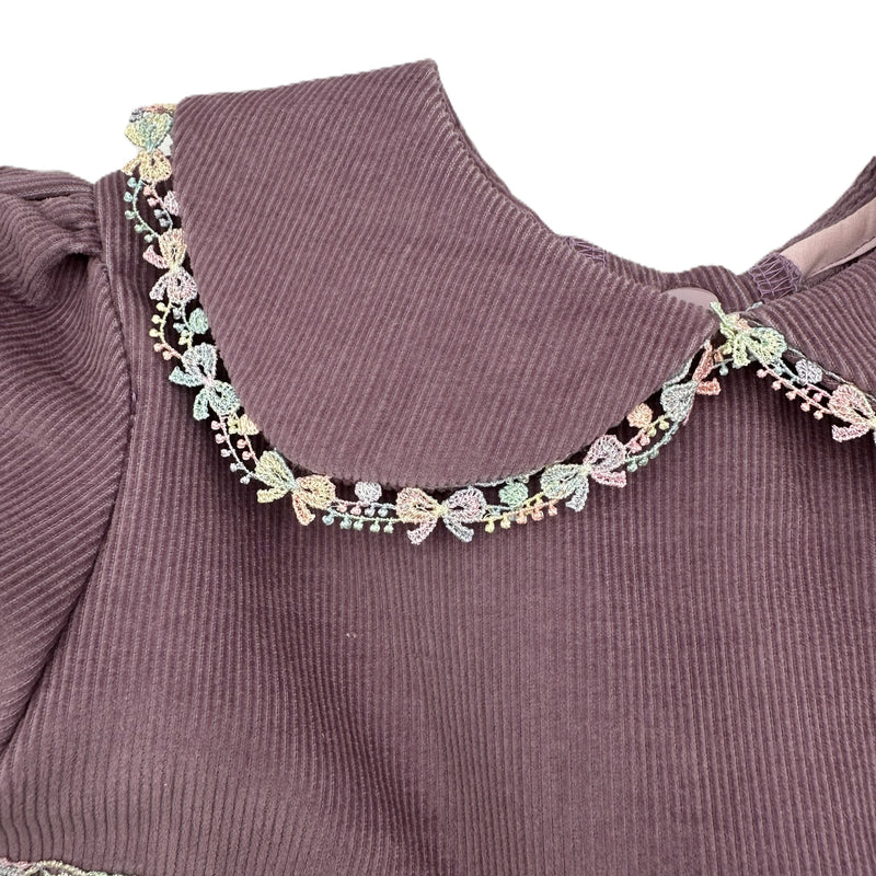 Corduroy Dress Mauve - Bessie