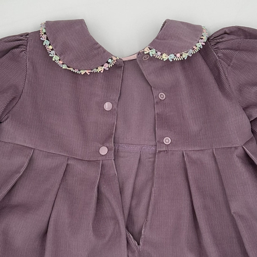 Corduroy Dress Mauve - Bessie