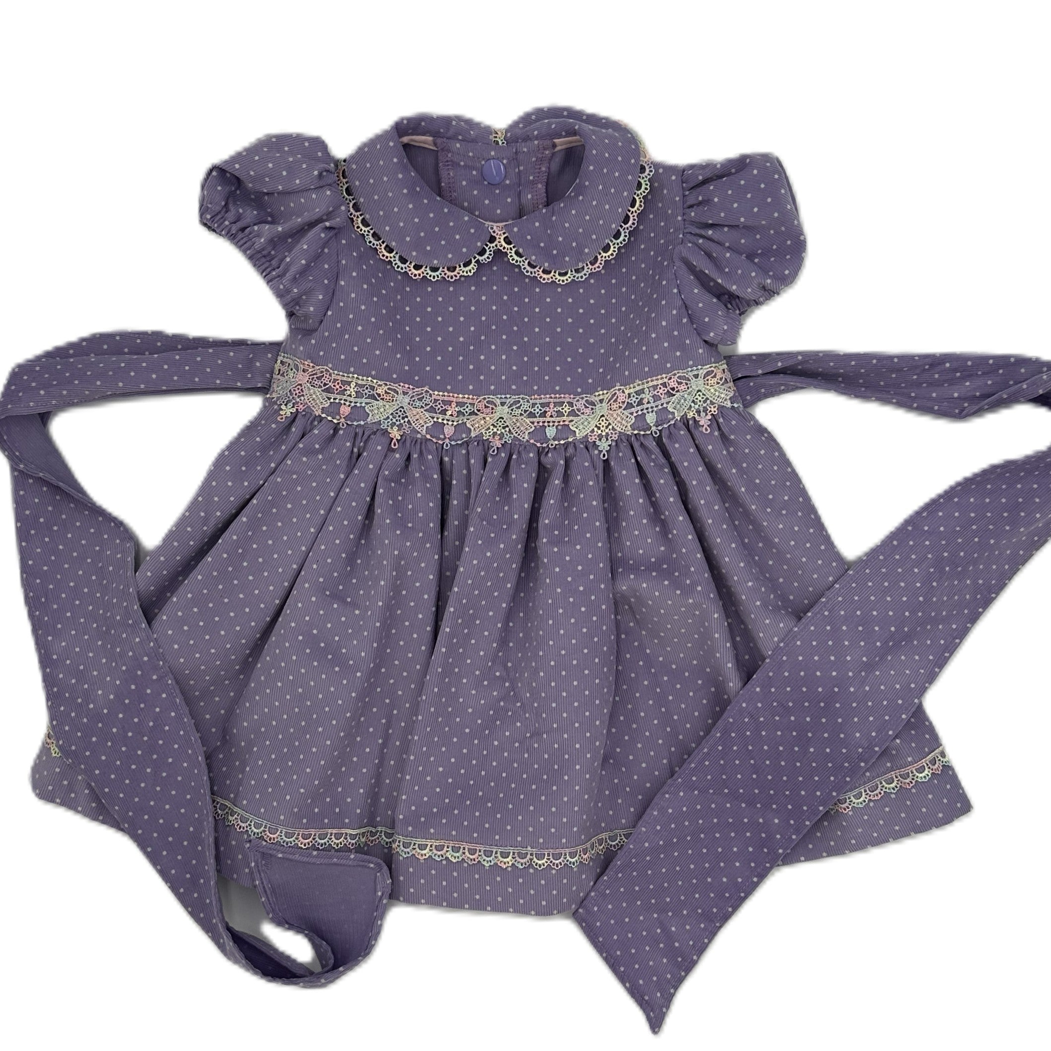 Corduroy Dress Lavender - Charlotte