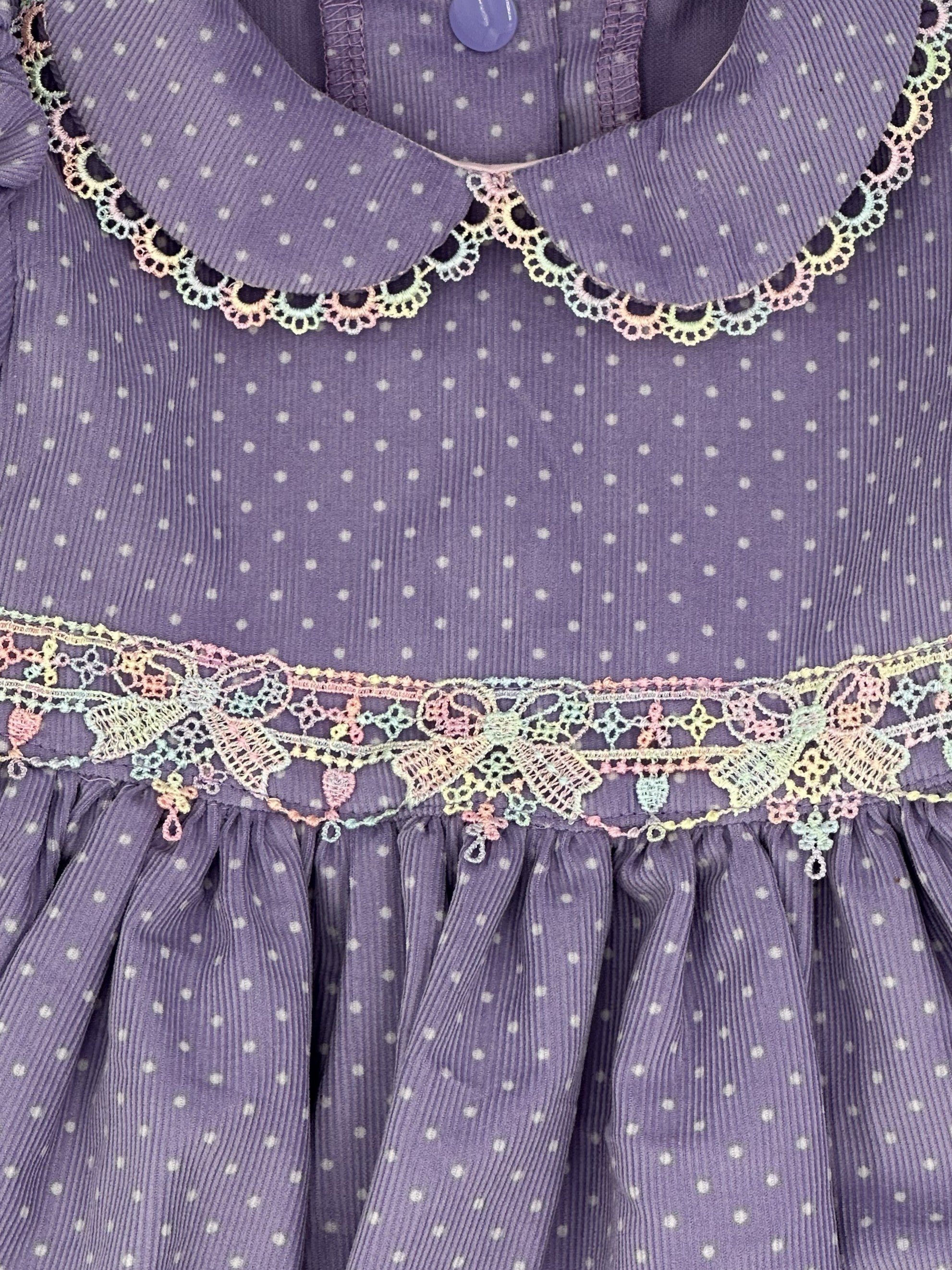 Corduroy Dress Lavender - Charlotte