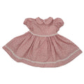 1950s Inspired Girls Dress in Dusty Pink Floral - Charlotte