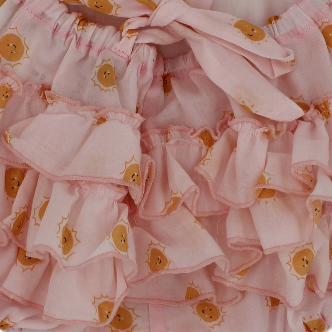 1950s Style Frilly Bottom Romper in sunshine print - Florence
