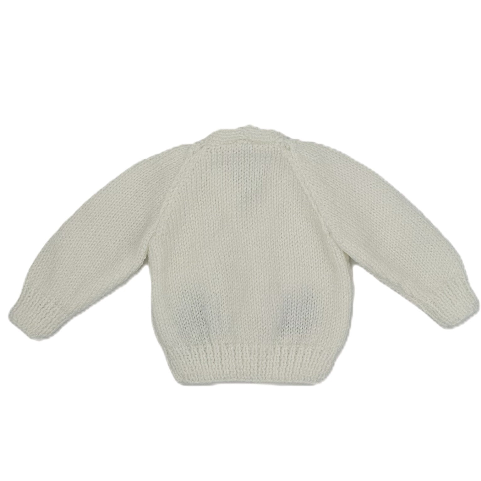 Hand Knitted Nautical Theme Cardigan with V neck