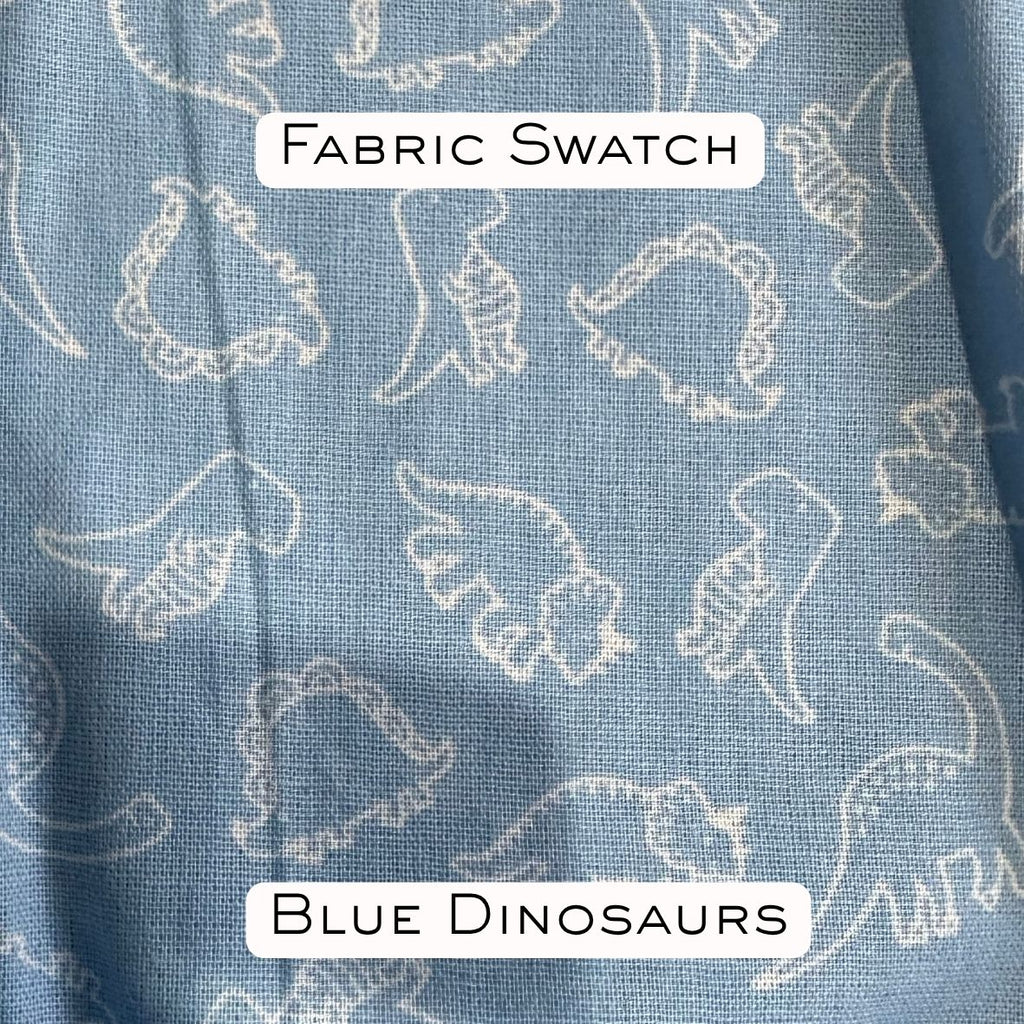 Romper In Dinosaur Print with Dinosaur Embroidery - Henry