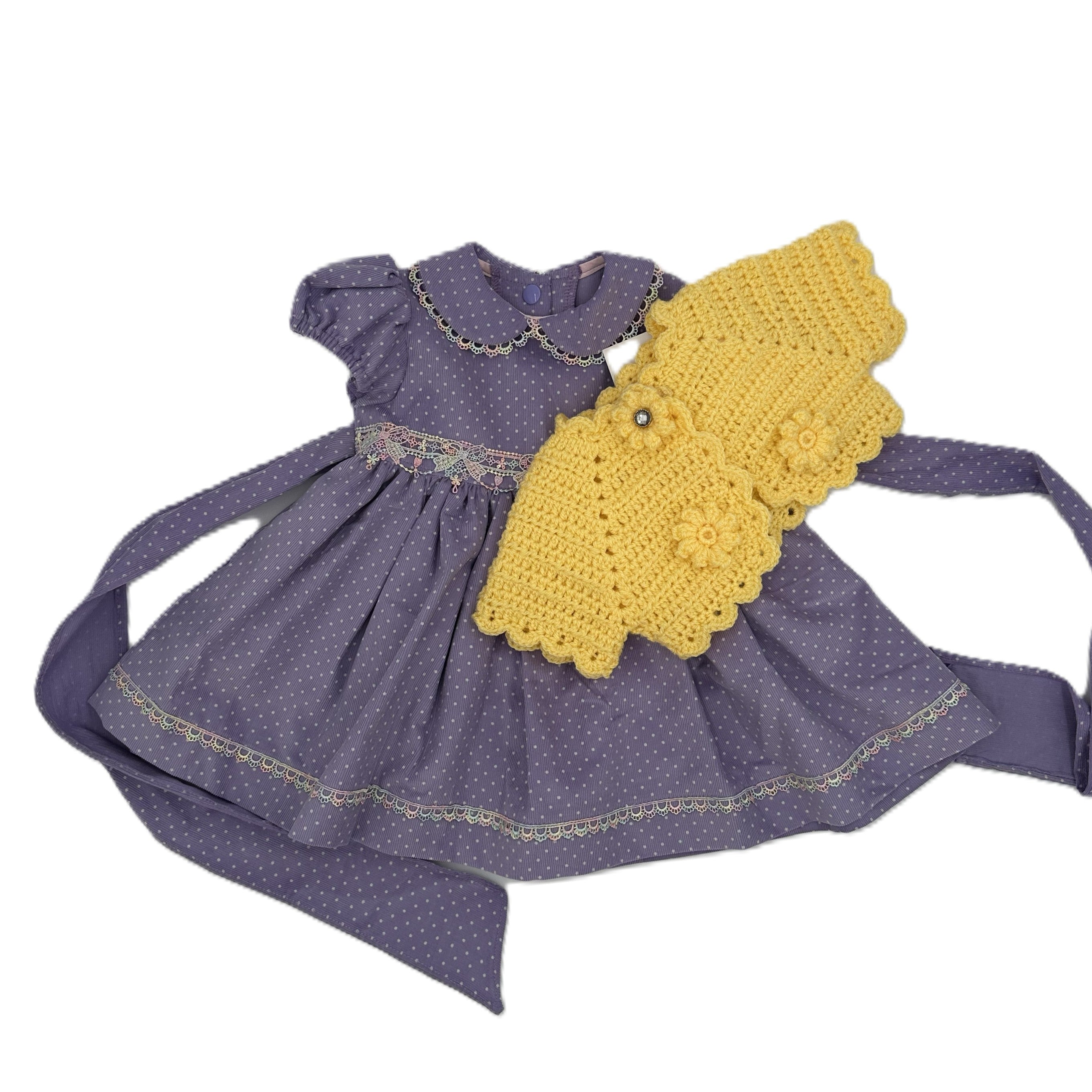 Corduroy Dress Lavender - Charlotte