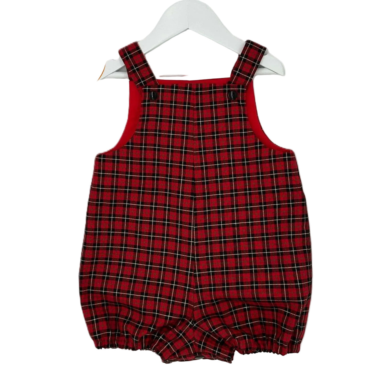 Short Leg Romper - Tartan