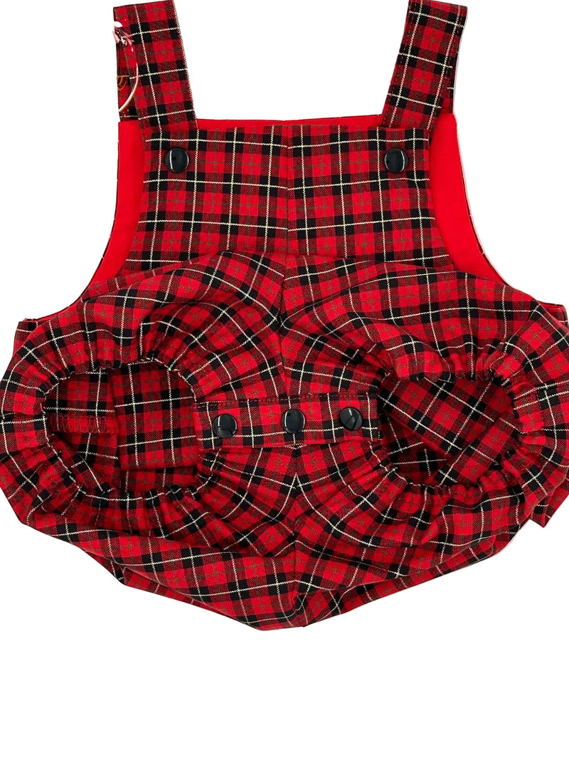 Short Leg Romper - Tartan