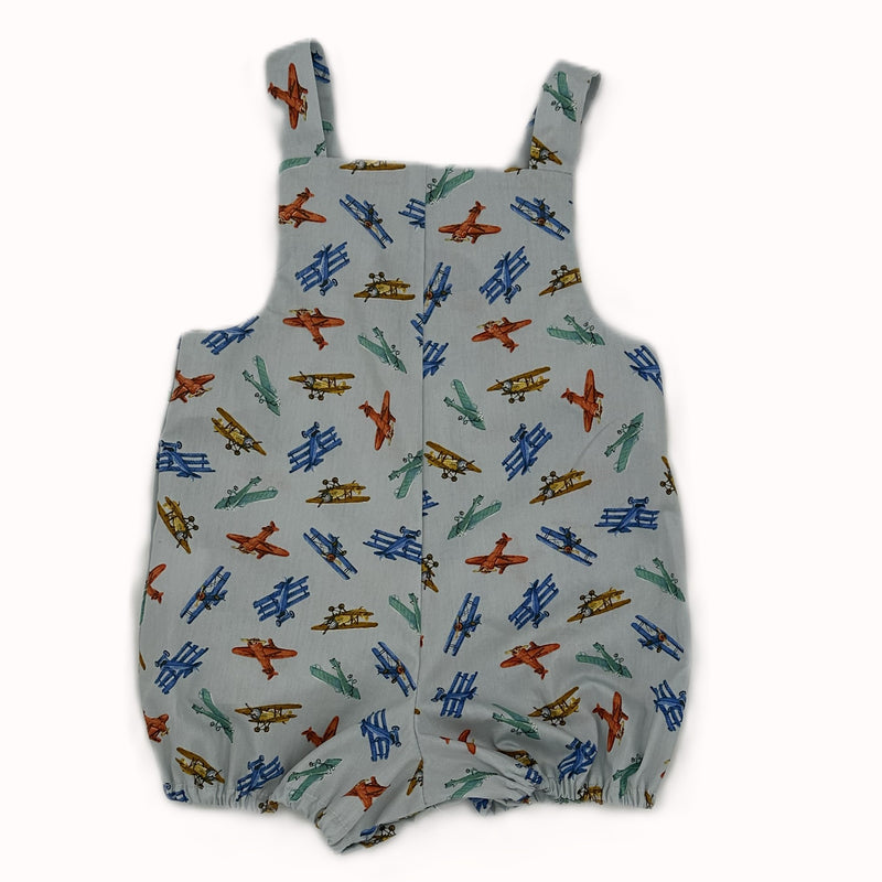 Romper in Retro Plane Print - Henry