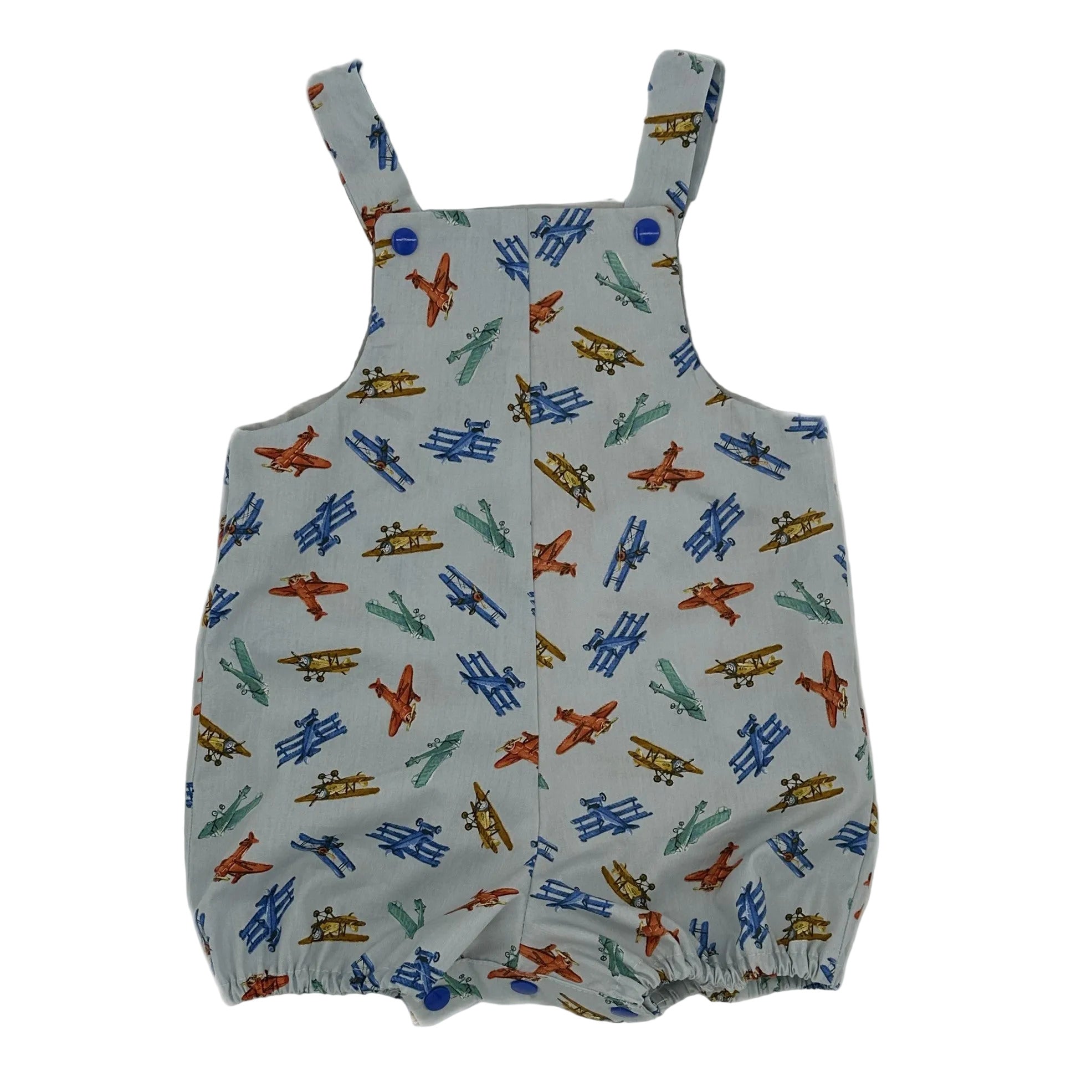 Romper in Retro Plane Print - Henry