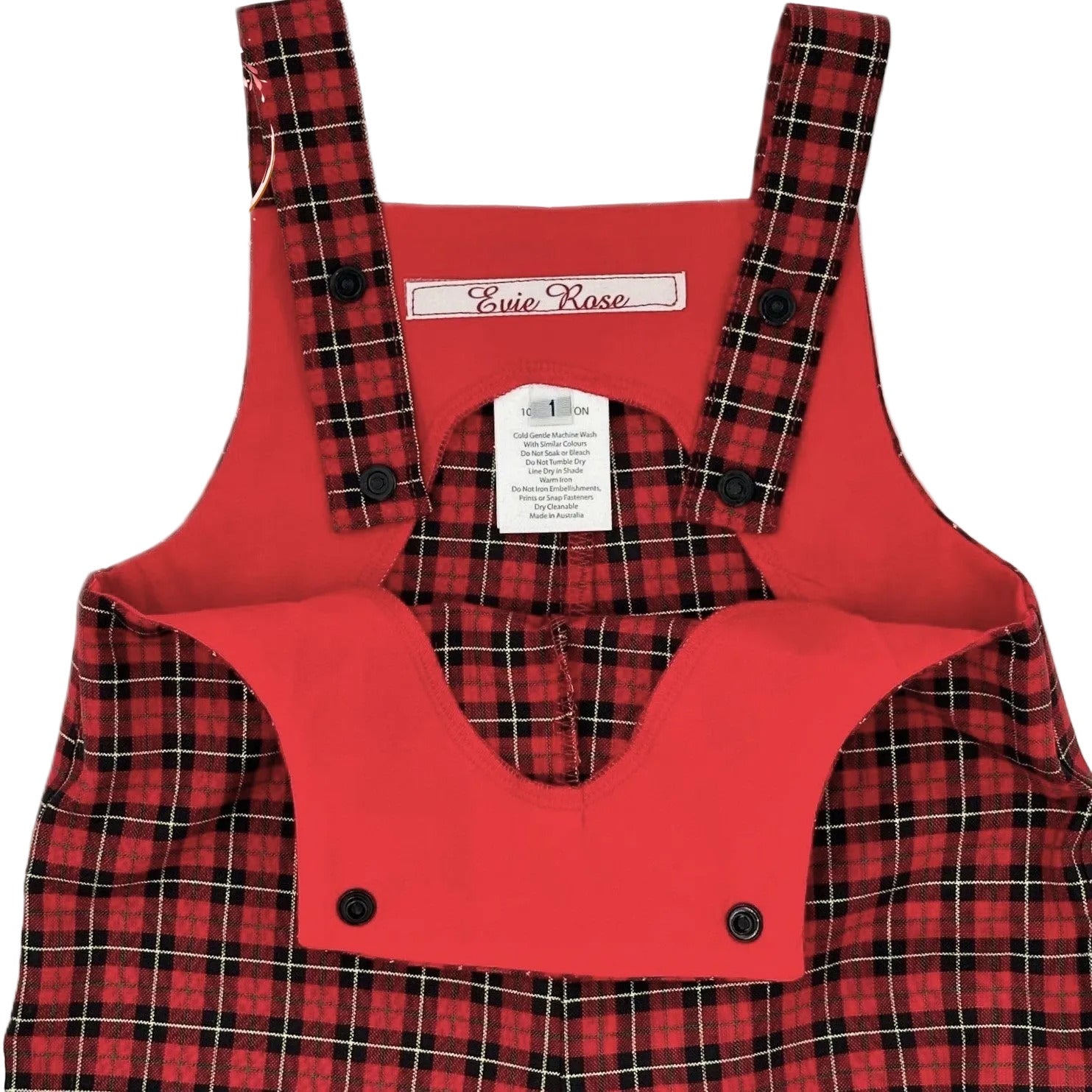 Short Leg Romper - Tartan