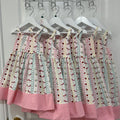 Girls Summer Strap Dress in Pretty bug print - Lily