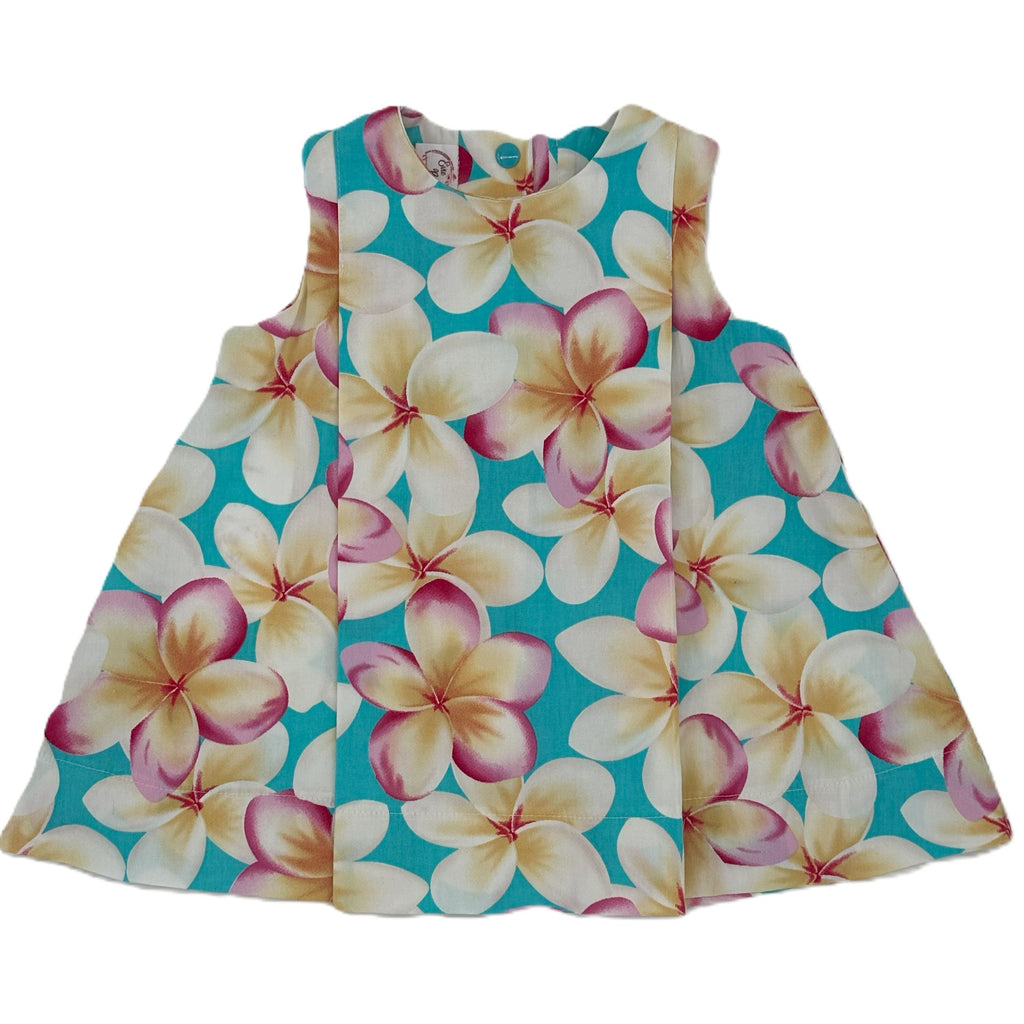 1960s inspired A Line Dress in Frangipani Print - Lucy