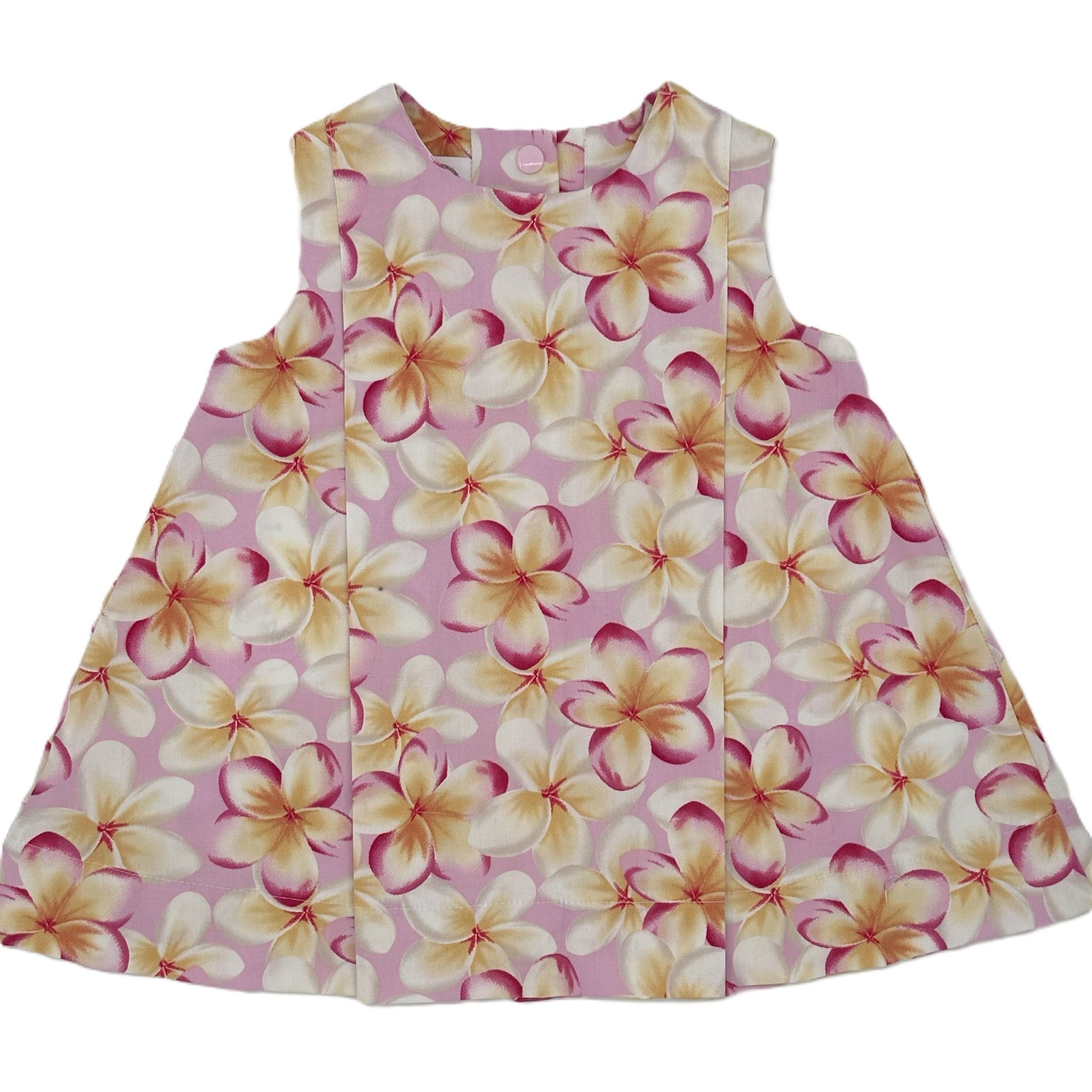 1960s inspired A Line Dress in Frangipani Print - Lucy