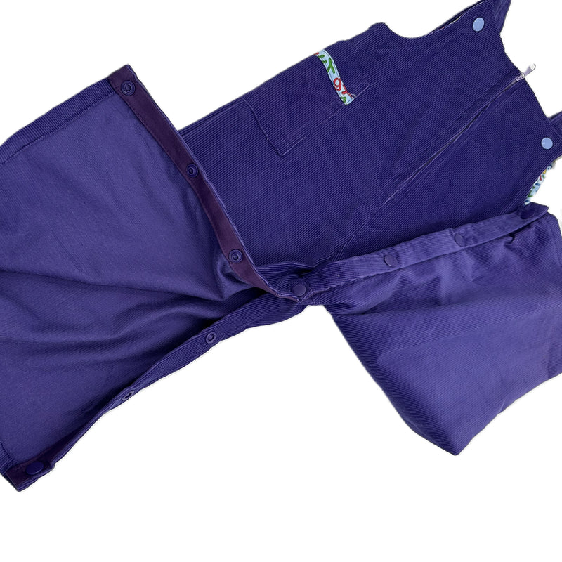 Corduroy Overalls Purple