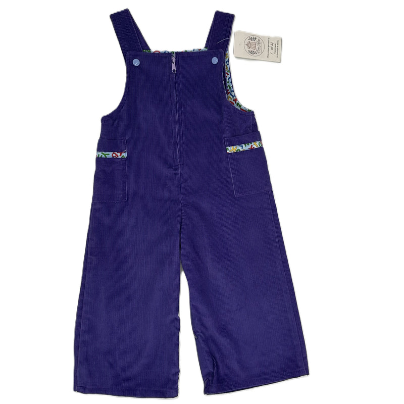 Corduroy Overalls Purple