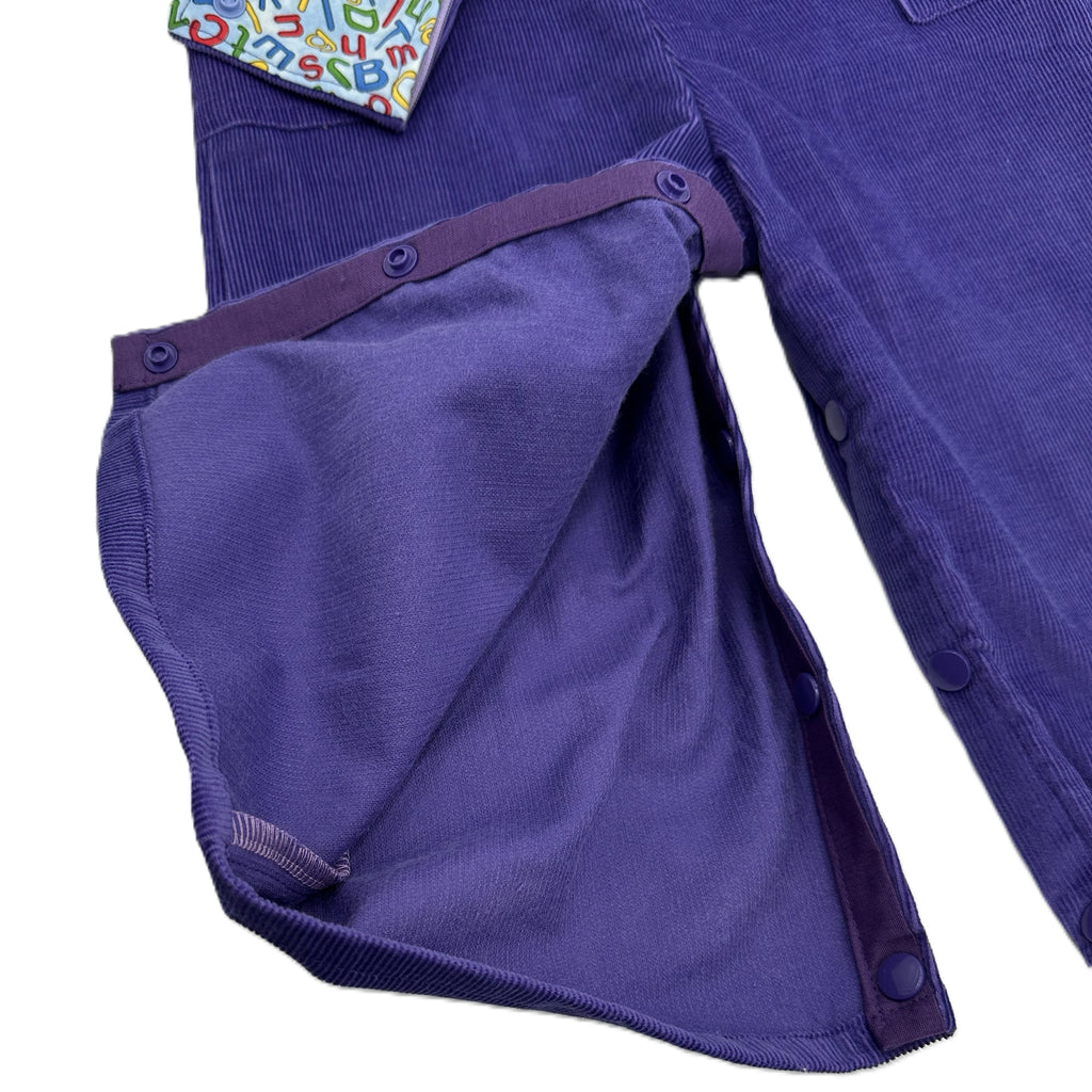 Corduroy Overalls Purple