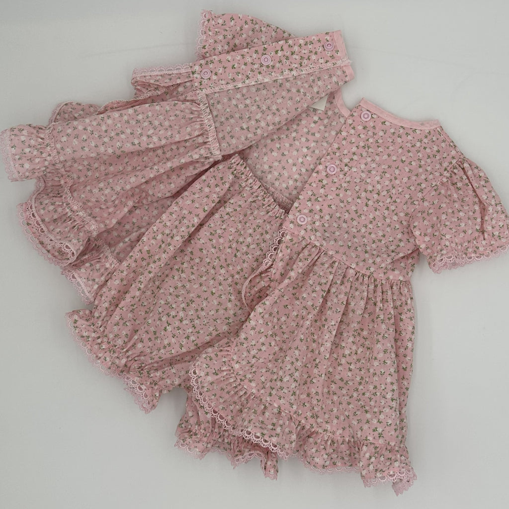 Pink Willow vintage angel top and knickers set for baby girl