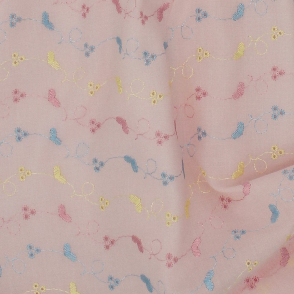 1960s Inspired Pink Broderie Anglaise A Line girls dress