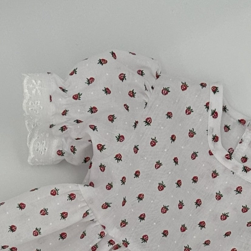 Strawberry Willow vintage angel top and knickers set for baby girl