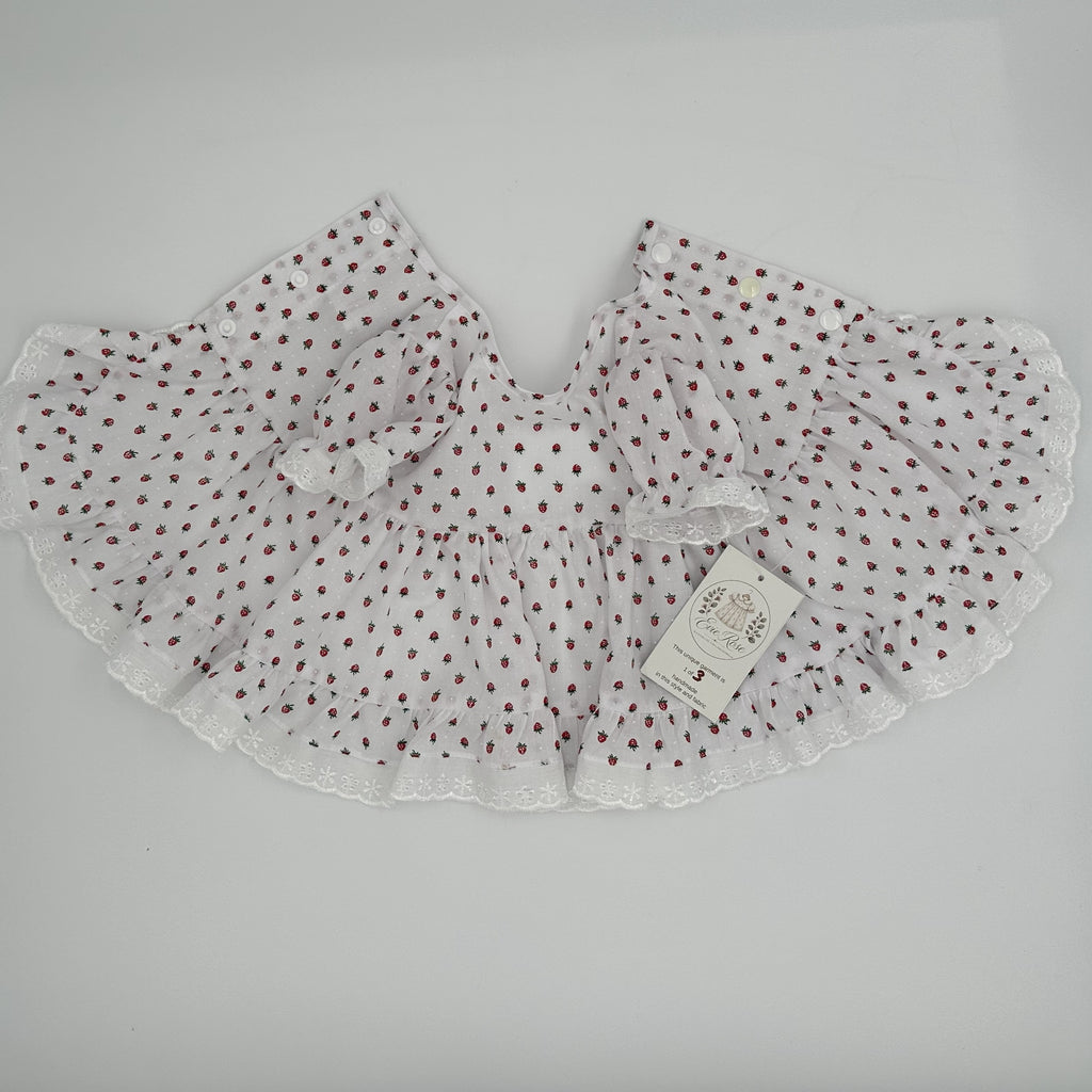 Strawberry Willow vintage angel top and knickers set for baby girl