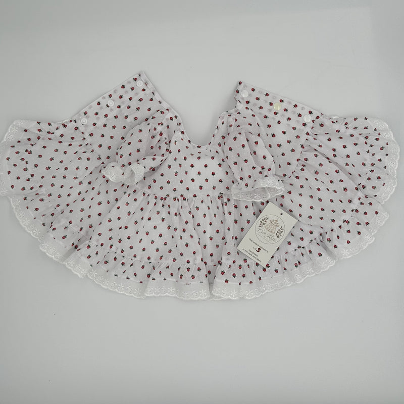 Strawberry Willow vintage angel top and knickers set for baby girl