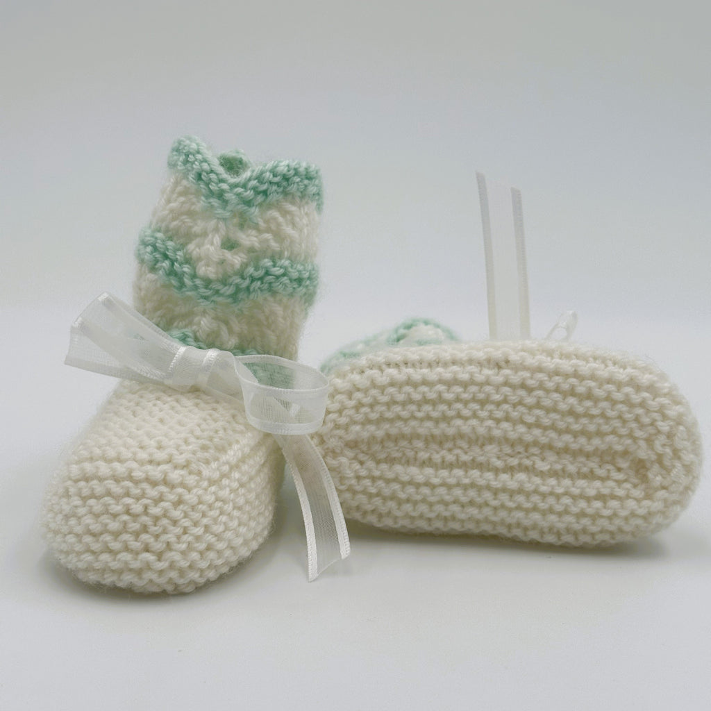 Hand Knit - Baby Bootees