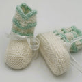 Hand Knit - Baby Bootees