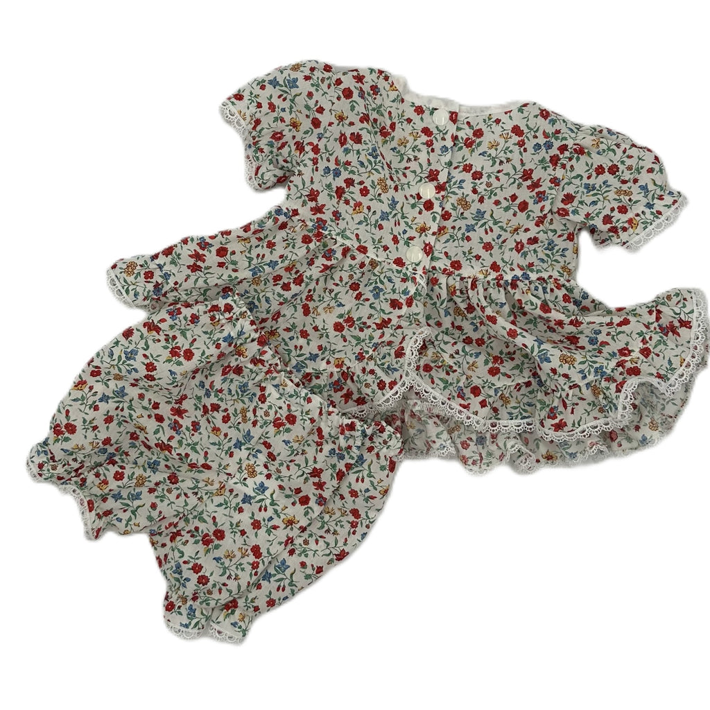 Top and Knickers Set Dainty Vintage Floral - Willow