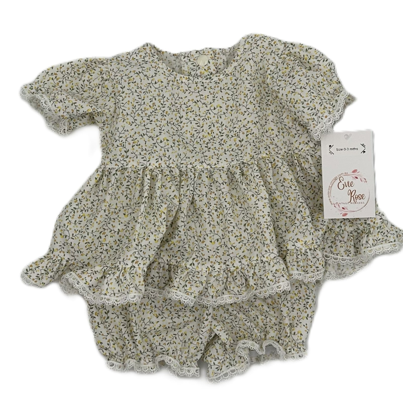 Top and Knickers Set Lemon Print - Willow